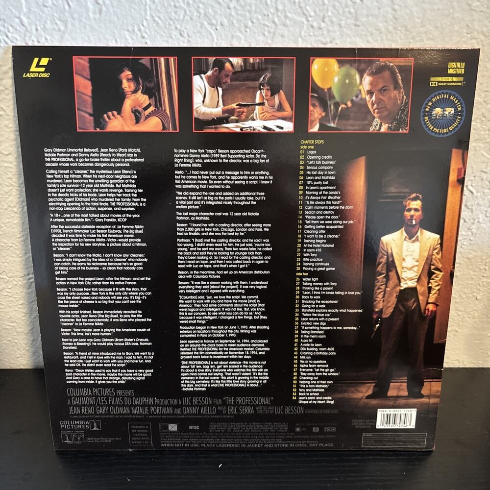 The Professional (Laserdisc, 1995) Jean Reno Gary Oldman - Picture 2 of 4